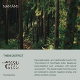 Karungali Silver Capped Mala - 54 Beads