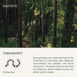 Karungali Silver Capped Bracelet