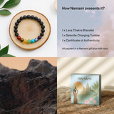 Lava 7 Chakra Bracelet | Balance, Calm, and Grounding