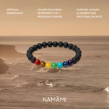 Lava 7 Chakra Bracelet | Balance, Calm, and Grounding