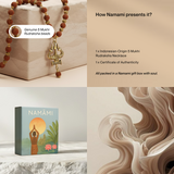 Gold Plated OM Shiva Trishool Rudraksha Necklace