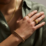 Gold Plated Rudraksha Bracelet