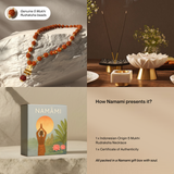 Gold Plated Rudraksha Trishool Necklace