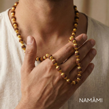 Gold plated Rudraksha Mala