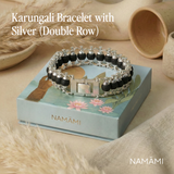 Silver Plated Karungali Modern Bracelet