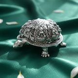Silver Plated Tortoise Idol