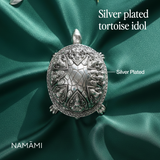 Silver Plated Tortoise Idol