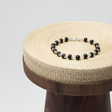 Karungali Silver Capped Bracelet