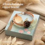 Authentic 5 Mukhi Rudraksha Copper Bracelet