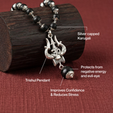 OM Shiva Trishool Karungali Mala